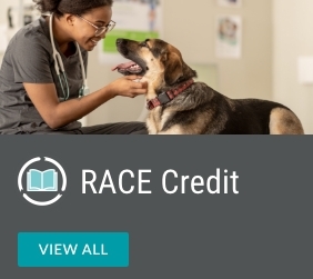 female african american veterinarian with dog